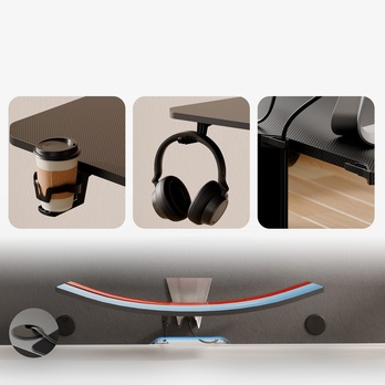 Písací stôl WORKSPACE 5 čierna 5