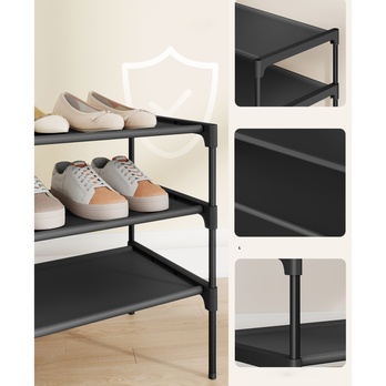 Regál na topánky WOVE čierna 3