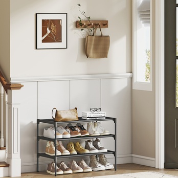 Regál na topánky WOVE čierna 1