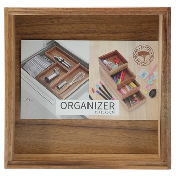 Organizér WYATT akácia, 15x5x15 cm 1