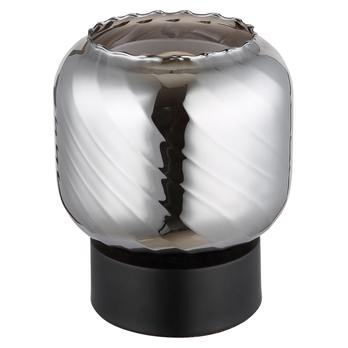 Stolná lampa XIA čierna/dymové sklo 2