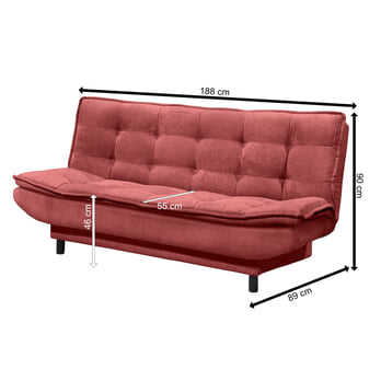 Pohovka XOLA 2 červená 5