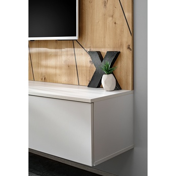 Obývacia stena XORA 2 dub artisan/sivá 9