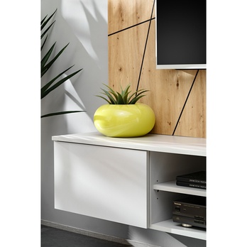 Obývacia stena XORA 2 dub artisan/sivá 11