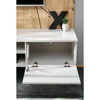 Obývacia stena XORA 2 dub artisan/sivá 12