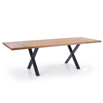 Jedálenský stôl XOVAIR dub svetlý/čierna 2