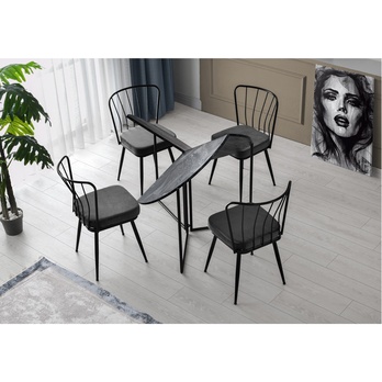 Jedálenský stôl YAPRAK antracitová 3