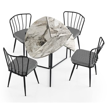 Jedálenský stôl YAPRAK biela 3