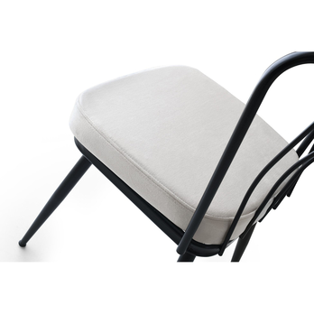 Jedálenská stolička YILDIZ biela/čierna, sada 2 ks 6