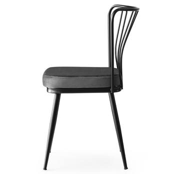 Jedálenská stolička YILDIZ sivá/čierna, sada 2 ks 4