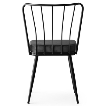 Jedálenská stolička YILDIZ sivá/čierna, sada 2 ks 5