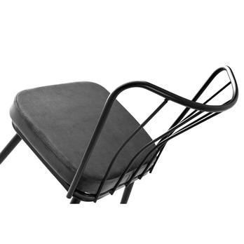 Jedálenská stolička YILDIZ sivá/čierna, sada 2 ks 6