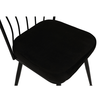 Jedálenská stolička YILDIZ čierna, sada 2 ks 4