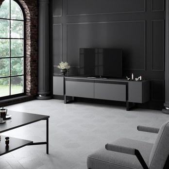 TV stolík YILDIZ antracitová/čierna 1