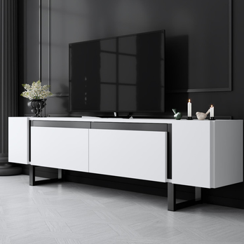 TV stolík YILDIZ biela/čierna 4