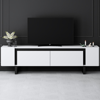 TV stolík YILDIZ biela/čierna 5
