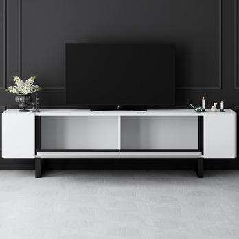 TV stolík YILDIZ biela/čierna 6