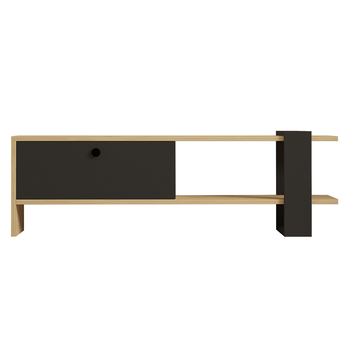 TV stolík YONCA antracitová/dub 2