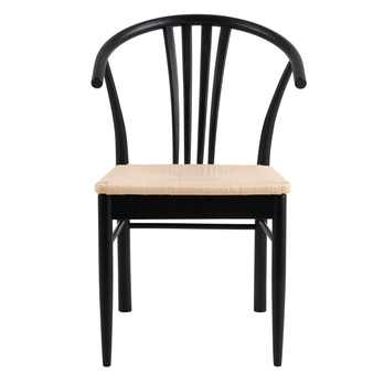 Jedálenská stolička YORK biela/čierna 2