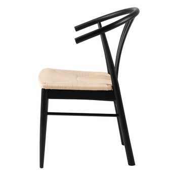 Jedálenská stolička YORK biela/čierna 3