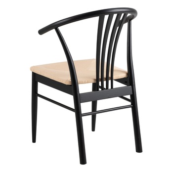 Jedálenská stolička YORK biela/čierna 4