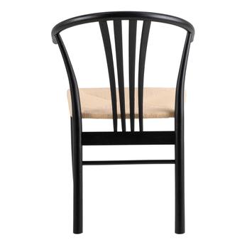 Jedálenská stolička YORK biela/čierna 5