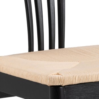 Jedálenská stolička YORK biela/čierna 7