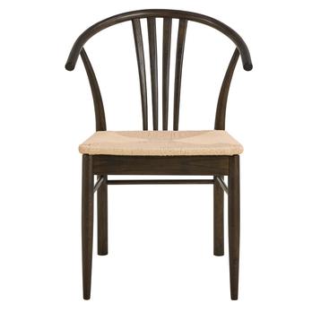 Jedálenská stolička YORK biela/matná dymová 2