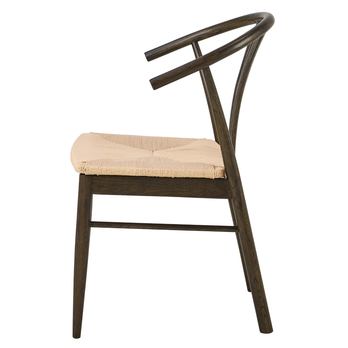 Jedálenská stolička YORK biela/matná dymová 3