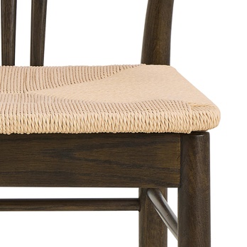 Jedálenská stolička YORK biela/matná dymová 7