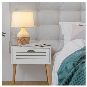 Stolná lampa YVETTE biela/béžová 1