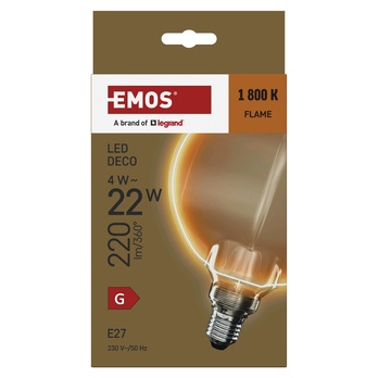 Dekoratívna LED žiarovka Z5BO11 E27, 4W, teplá biela 3