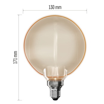 Dekoratívna LED žiarovka Z5BO11 E27, 4W, teplá biela 6