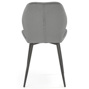 Jedálenská stolička ZAKIA sivá 5