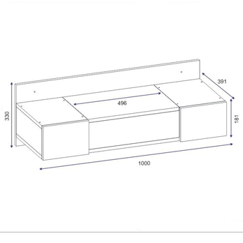 Toaletný stolík ZAKKUM biela 4