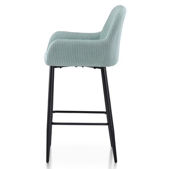 Barová stolička ZANA modrá/čierna 3