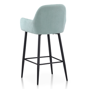 Barová stolička ZANA modrá/čierna 4