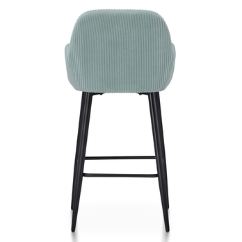 Barová stolička ZANA modrá/čierna 5