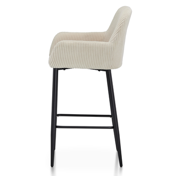 Barová stolička ZANA béžová/čierna 3