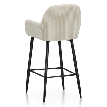 Barová stolička ZANA béžová/čierna 4