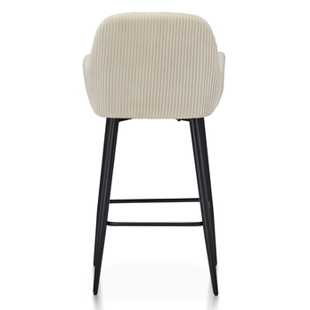 Barová stolička ZANA béžová/čierna 5