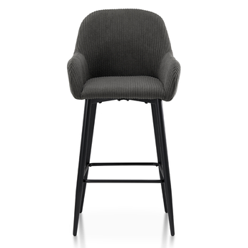 Barová stolička ZANA sivá/čierna 2