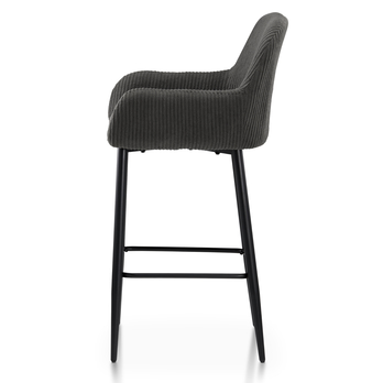 Barová stolička ZANA sivá/čierna 3