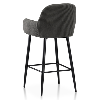Barová stolička ZANA sivá/čierna 4