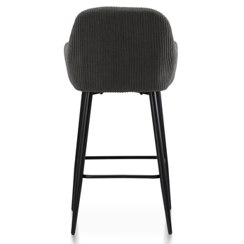 Barová stolička ZANA sivá/čierna 5