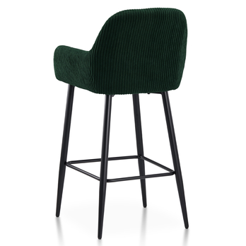 Barová stolička ZANA zelená/čierna 4