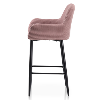 Barová stolička ZANA ružová/čierna 3