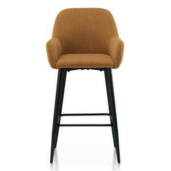 Barová stolička ZANA žltá/čierna 2