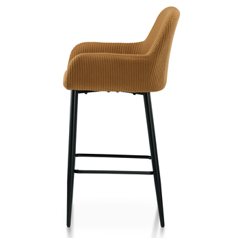 Barová stolička ZANA žltá/čierna 3