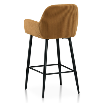 Barová stolička ZANA žltá/čierna 4